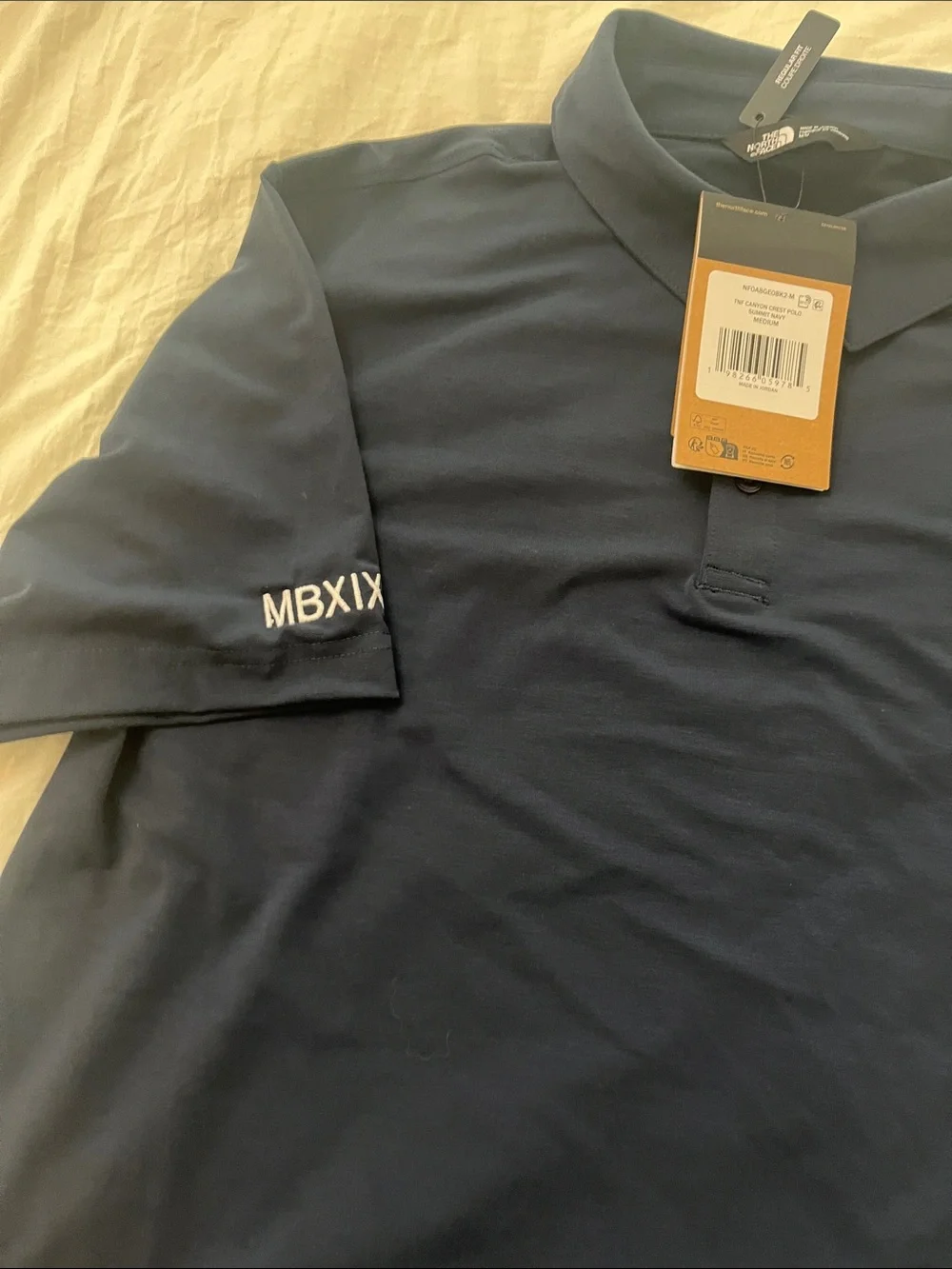 The North Face Men’s Navy Short-Sleeve Polo Shirt